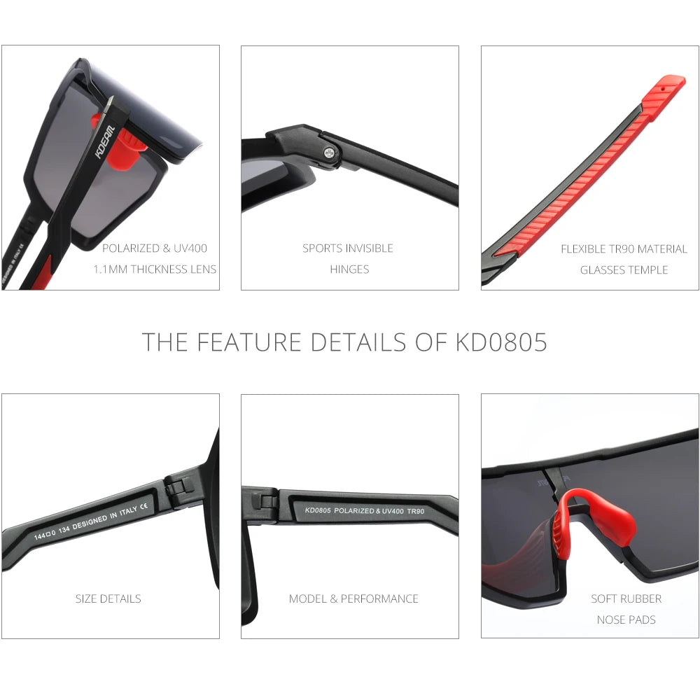 Lunettes de Soleil Polarisées KD0805&nbsp; - Streetofwild